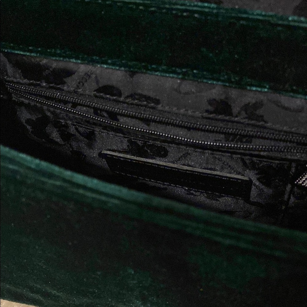 Rebecca Minkoff Green Velvet Bag with Gold Chain - Picture 5 of 8